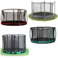 Alle ronde inbouw trampolines met net