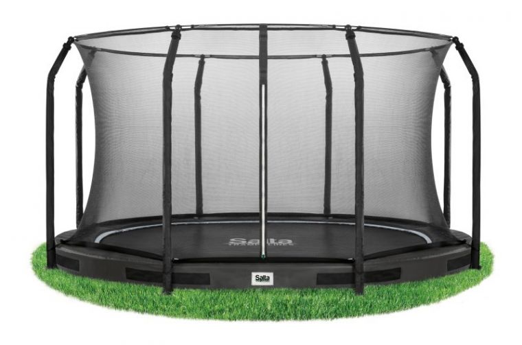 ik betwijfel het Botsing Ga lekker liggen Salta Excellent Inground trampoline met veiligheidsnet 305 cm Zwart kopen