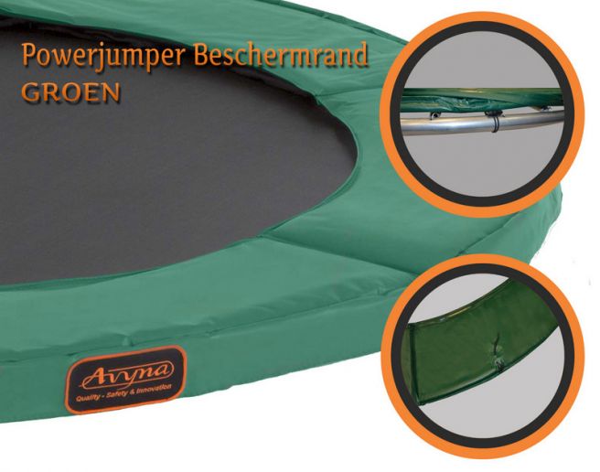 ondergoed open haard Rationalisatie Trampoline rand 380 cm Groen van Avyna kopen