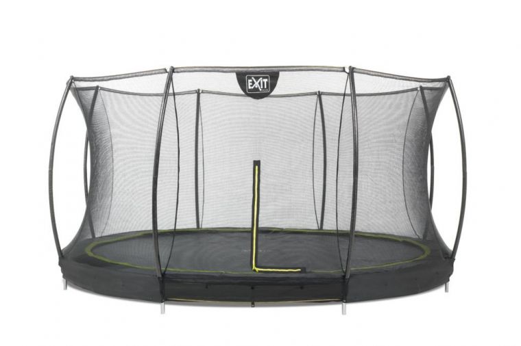 Lastig Een trouwe kruising EXIT Silhouette inground trampoline 366cm met net zwart