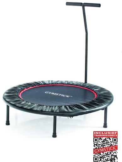 buste Laag Zich voorstellen Gymstick fitness trampoline met beugel 102cm, incl trainingsvideo