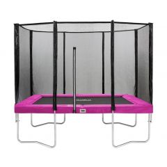 Salta rechthoek trampoline met veiligheidsnet Roze 153 x 214 cm