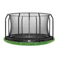 Salta Excellent Inground trampoline met veiligheidsnet 366 cm Zwart