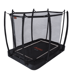 Avyna Pro-Line flatlevel trampoline rechthoek 275x190cm Royal Class Zwart Air X-TREAM-MAX 
