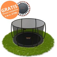 Avyna Pro-Line Flatlevel trampoline 244cm Royal Class Grijs