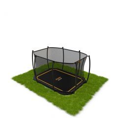 Avyna Pro-Line flatlevel trampoline rechthoek 380x255cm Royal Class Zwart Air X-TREAM-MAX 