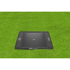 Akrobat Orbit Flat to the ground Trampoline 335x244cm zwart special edition