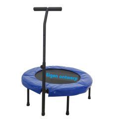 50x of 100x Deluxe fitness trampoline met beugel 96cm met uw eigen logo