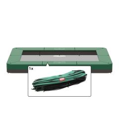Berg Inground Champion trampoline rand 330x220 cm Groen