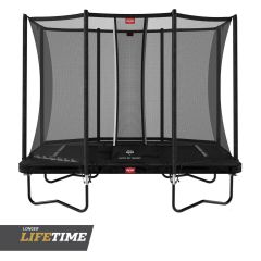 Berg Ultim Favorit Trampoline rechthoek 280x190cm Comfort Zwart