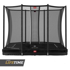 BERG Ultim Favorit inground trampoline rechthoek 280x190cm Comfort Zwart