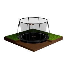 Avyna Pro-Line Flatlevel trampoline 366cm Royal Class Zwart Air X-TREAM-MAX 