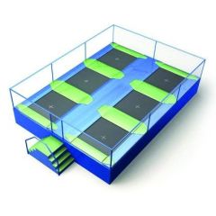 Akrobat Trampolinepark Jump Arena Small (8 x 5,9 m), 6 trampolines
