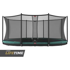 BERG Grand Favorit Inground Trampoline 520x345cm Comfort Groen