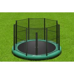 Akrobat Orbit inground trampoline 244cm met net Groen