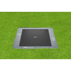 Akrobat Orbit Flat to the ground Trampoline 380x250cm Antraciet