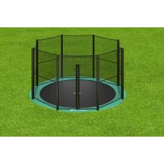 Akrobat Orbit Flat to the Ground trampoline 244cm met net Groen