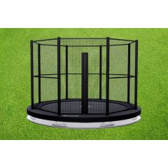 Akrobat Primus Inground Trampoline 305cm met net Zwart