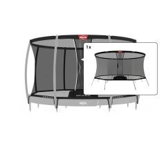 Berg los DeLuxe veiligheidsnet zonder palen voor trampoline 380 cm