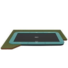BERG Ultim Champion flatground trampoline rechthoek 410x250cm Groen
